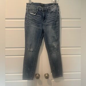 Judy Blue Relaxed Fit Distressed Skinny Jean Light Wash Mid Rise Size 31